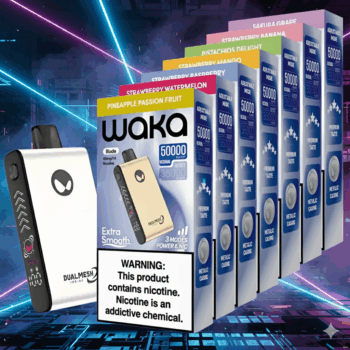 واكا بليد (WAKA BLADE) - 50000 سحبة (Puffs) فيب (Vape) للاستخدام مرة واحدة