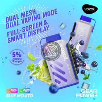 فوزول جير باور (Vozol Gear Power) - 20000 سحبة (Puffs) فيب (Vape) للاستخدام مرة واحدة