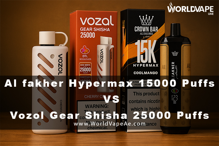 VOZOL Shisha vs Al Fakher comparison, vape device comparison table, disposable vape comparison chart - Al Fakher 15K vs Vozol 25K: Ultimate Disposable Vape UAE Guide