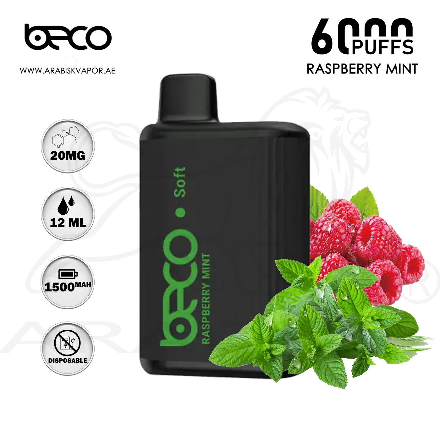 Beco Soft 6000 sleek design in hand, compact silicone vape in pocket, elegant vape UAE lifestyle, person holding Beco Soft in Dubai setting - Buy BECO SOFT 6000 Puffs - Raspberry Mint Disposable Device (20mg ...