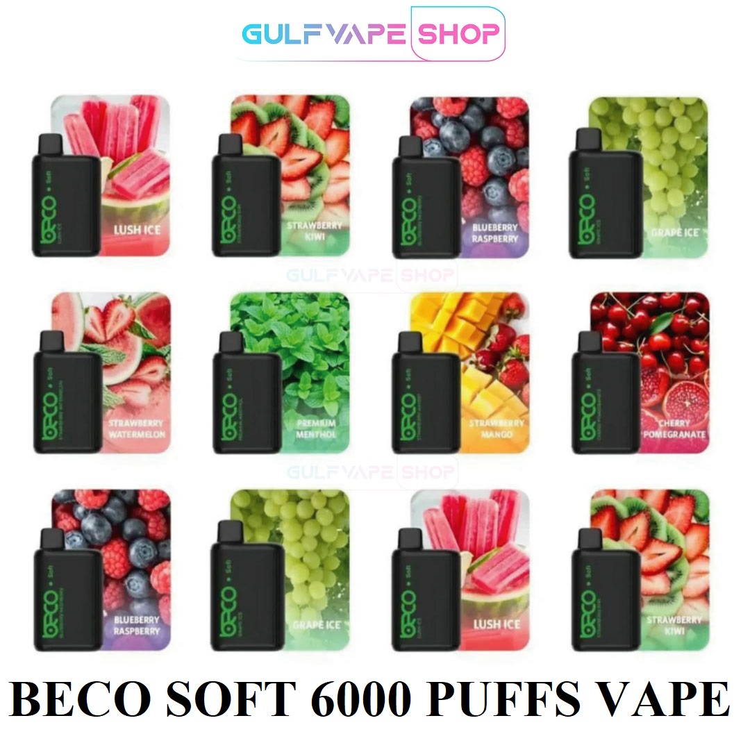 Beco Soft 6000 vape, velvet texture e-cigarette, luxury vape gift, elegant disposable vape design, soft touch vape - BUY BECO SOFT 6000 PUFFS DISPOSABLE VAPE