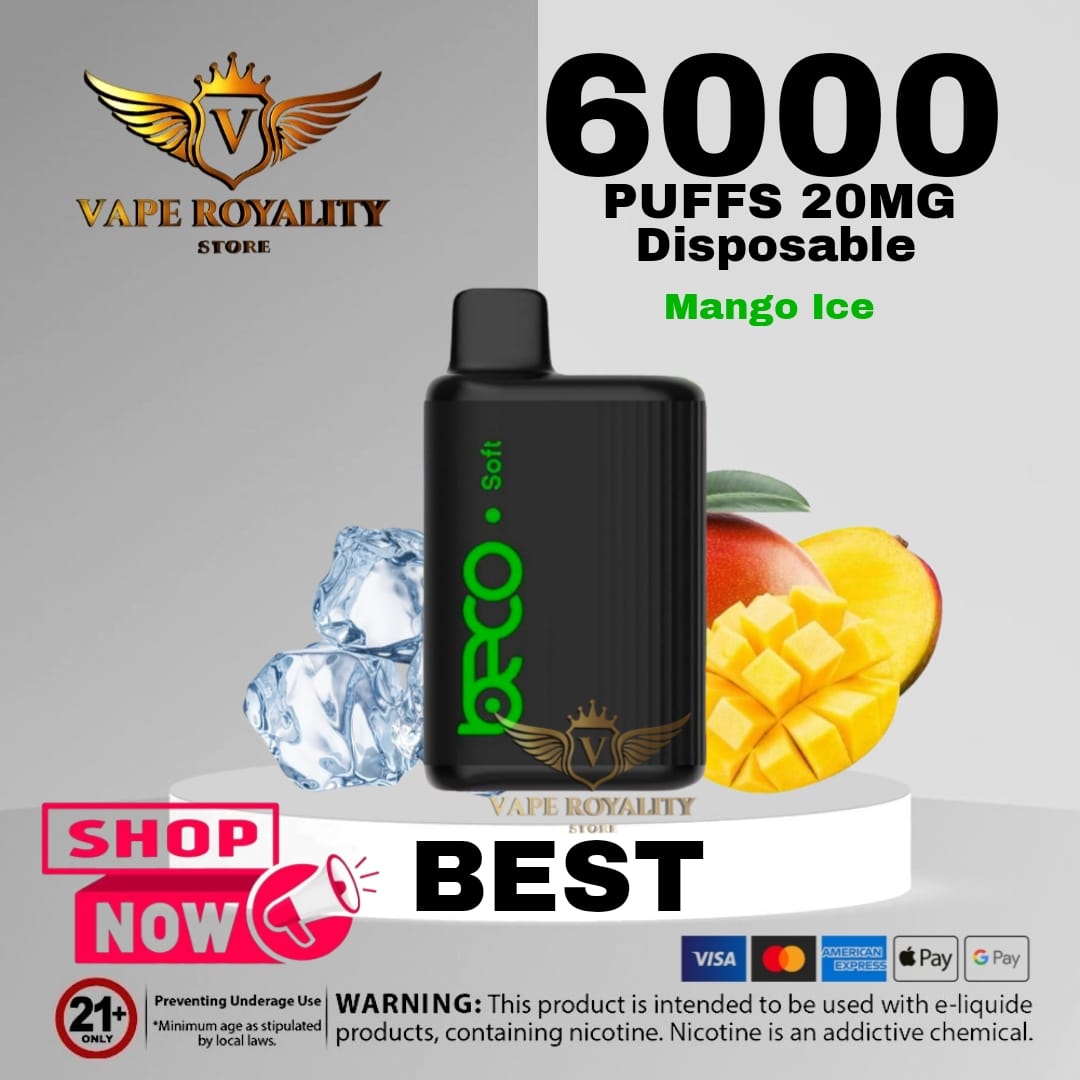 Beco Soft 6000 puffs long lasting, Type-C charging disposable vape, compact vape with 6000 puffs - Beco Soft 6000 Puffs | 6K Disposable Vape in UAE