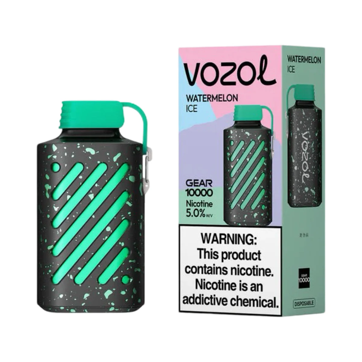 Vozol Gear 10000 value for money, high performance vape Dubai, premium electronic cigarette features - Watermelon Ice - Vozol Gear 10000 Disposable Vape Device