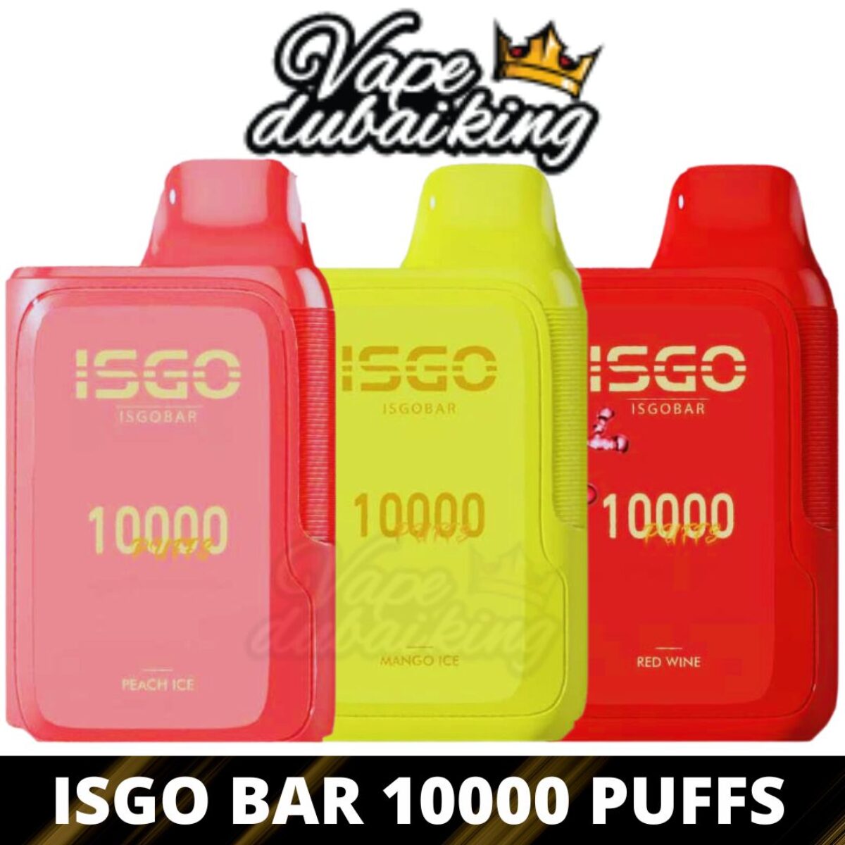 Isgo Bar 10000 vape device, economical long-lasting vape, travel-friendly electronic cigarette - ISGO Bar 10000 Puffs Disposables Vape 2% - Vape Dubai King