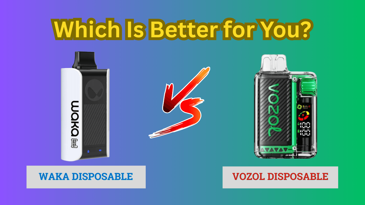 Extended puff vape vs rugged vape, e-cigarette showdown, durable adventure vape battle, Waka Vozol comparison - WAKA vs Vozol: Cloud Thickness & Smoothness Review