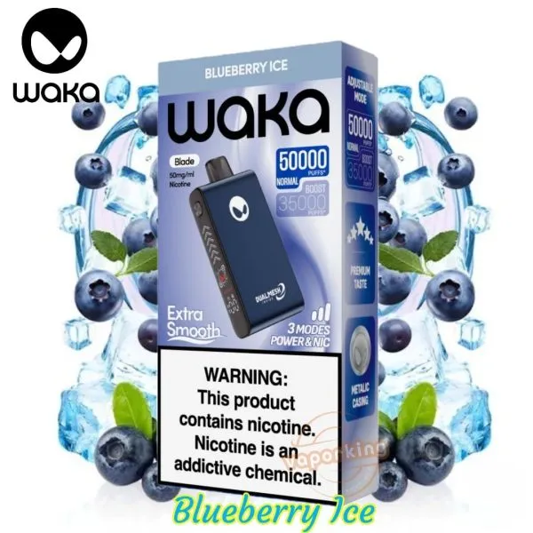Vape guide UAE, Waka 50000 disposable vape, expert vape selection, electronic cigarette product shot - Best Buy Waka Blade 50000 Puffs Disposable Vape In UAE