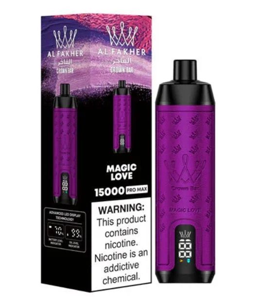 Buy AL Fakher Crown Bar 15000 Dubai online, authentic shisha flavor vape purchase, royal e-shisha shopping xvapor.ae - Al Fakher Crown bar 15000 puffs pro max Disposable Vape Dubai ...