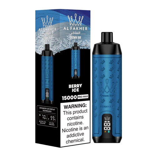 AL Fakher Crown Bar 15000 leather design, luxurious vape soft grip, traditional opulent e-shisha texture - AL Fakher Crown Bar 15K 15000 Puffs Pro Max Disposable Vape 22ml ...