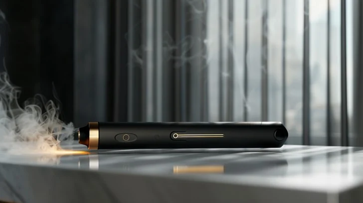 Slim elegant disposable vape, matte finish vape device, vape in business setting, sophisticated vape design, luxury vape accessory - Free Elegant vaping device Image - Vaping, Technology, Modern ...