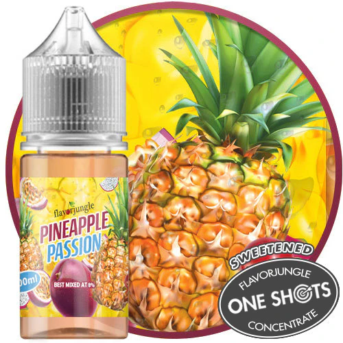 Pineapple Passion Fruit vape flavor Waka tropical fresh fruit e-liquid - Pineapple Passion One Shots