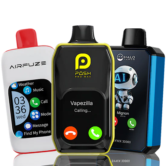 Vape smart LED display, e-liquid level indicator vape, battery status vape screen - Smart Vapes with Phone Connectivity | Advanced Features