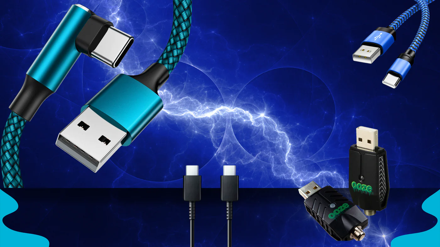 Vape USB-C charging port, Type-C connector on e-cigarette, fast charging vape - Vape Chargers | The Vapor Shoppe