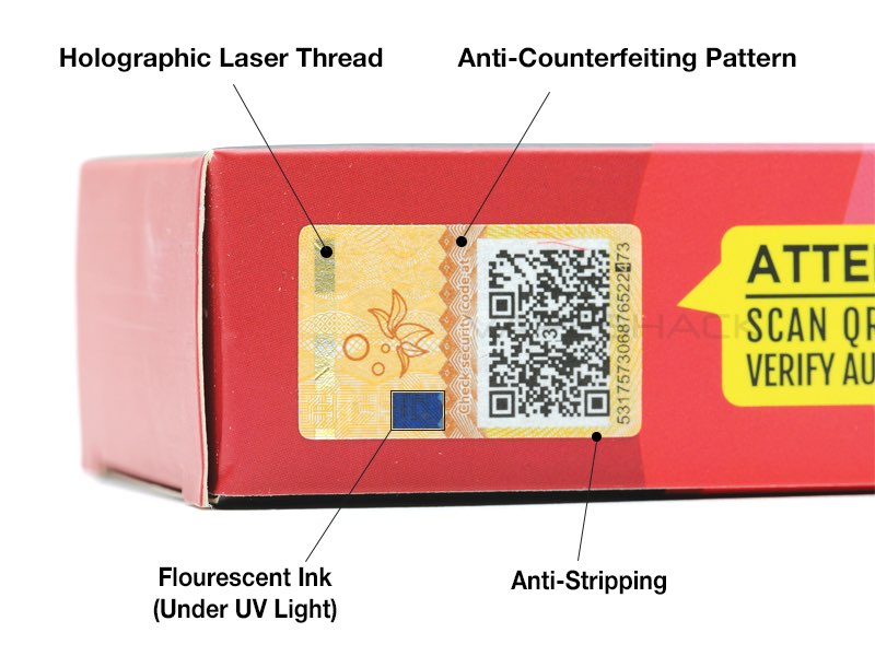 Vape product QR code authenticity, tax stamp on vape packaging, digital tracking label - How To Spot a Fake Elf Bar - Vape Shack